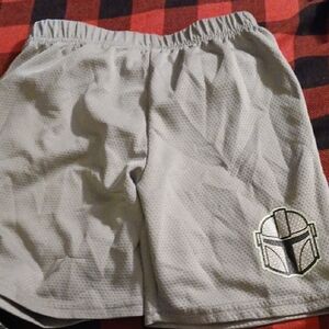 Star Wars Gray Kids Shorts with Emblem